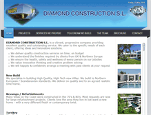 Tablet Screenshot of diamondconstructionspain.com